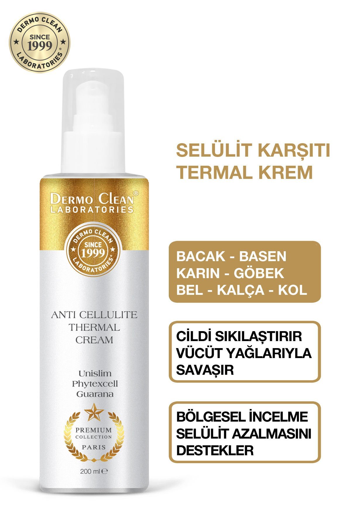 DERMO CLEAN SELÜLİT TERMAL KREM 200 ML