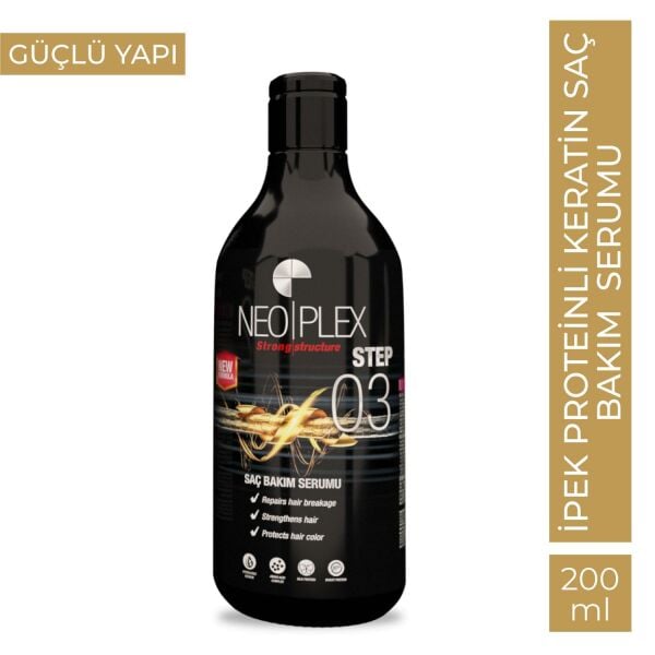 NEOPLEX KERATİN İPEK PROTEİNLİ SAÇ BOTOX SERUMU (STEP 3) - 200 ML