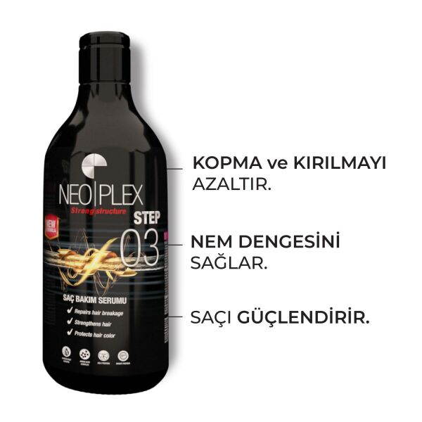 NEOPLEX KERATİN İPEK PROTEİNLİ SAÇ BOTOX SERUMU (STEP 3) - 200 ML