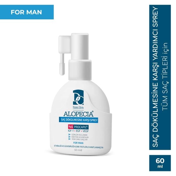 ALOPECİA PROCAPİL VE IGF İÇERİKLİ ERKEK SAÇ SPREY (SERUM) 60 ML