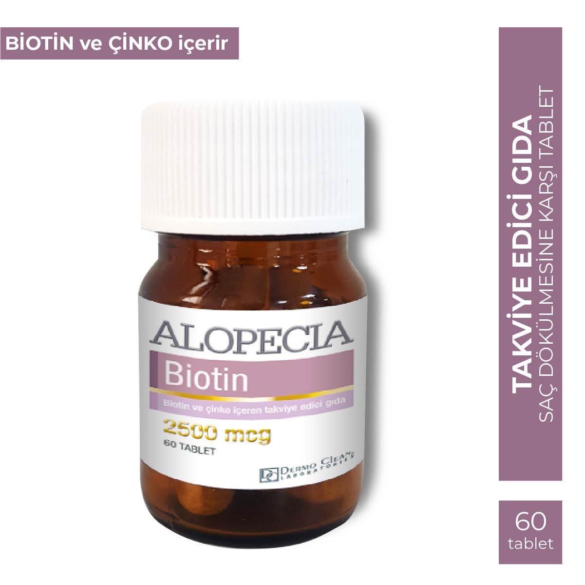 ALOPECİA BİOTİN 2500 MCG 60 TABLET