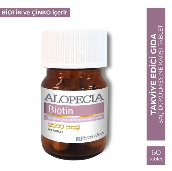 ALOPECİA BİOTİN 2500 MCG 60 TABLET