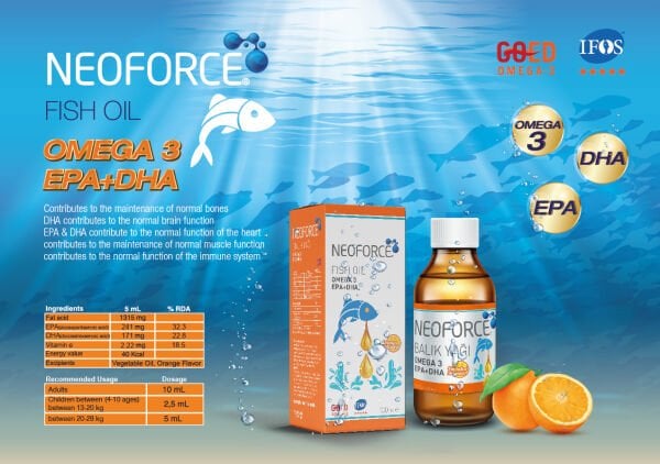 NEOFORCE FISH OIL OMEGA 3 EPA+ DEHA 100ML