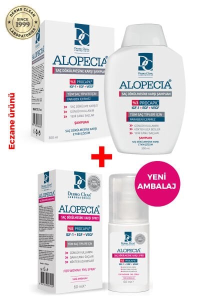 ALOPECİA KADIN PROCAPİL VE IGF İÇERİKLİ SERUM VE ŞAMPUAN SETİ