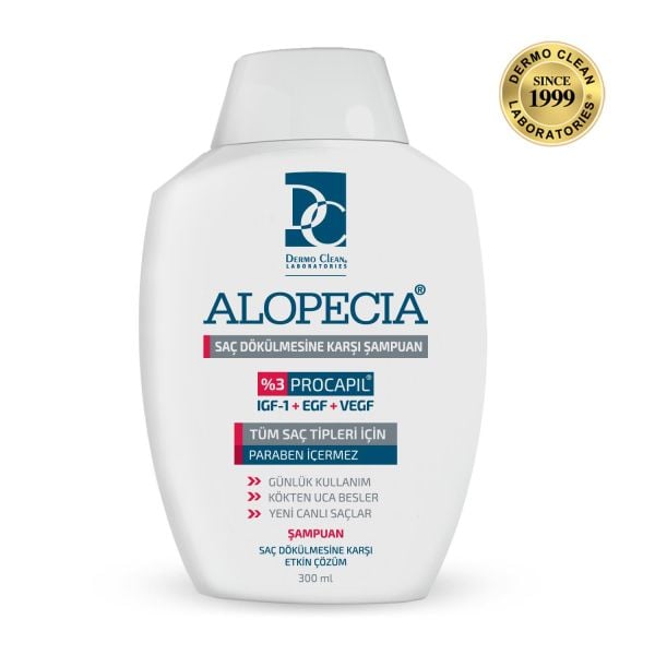 ALOPECİA PROCAPİL VE IGF İÇERİKLİ SAÇ DÖKÜLMESİNE KARŞI ŞAMPUAN 300 ML