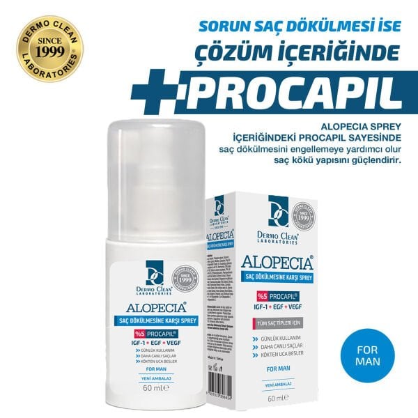 ALOPECİA ERKEK PROCAPİL VE IGF İÇERİKLİ SERUM VE ŞAMPUAN SETİ