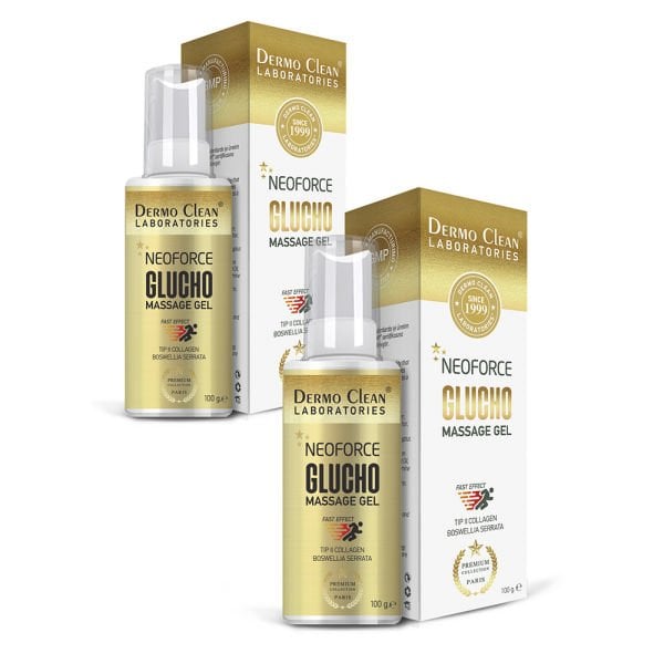 DERMO CLEAN PREMİUM COLLECTİON NEOFORCE GLUCHO JEL 100 ML 2'Lİ EKO SET