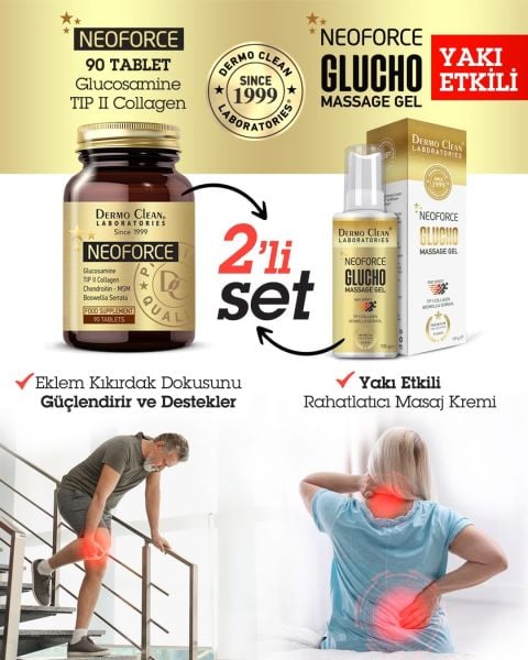 PREMİUM COLLECTİON NEOFORCE GLUCHO JEL 100 ML + NEOFORCE 90 TABLET SETİ