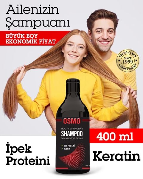 OSMO KERATİN VE İPEK PROTEİNLİ ŞAMPUAN 400 ML