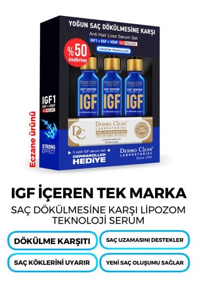 ALOPECIA IGF SERUM 3'LÜ SET EKONOMİK PAKET