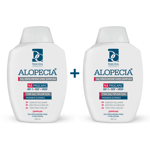ALOPECİA PROCAPİL VE IGF İÇERİKLİ SAÇ DÖKÜLMESİNE KARŞI ŞAMPUAN 300 ML - 2'Lİ SET