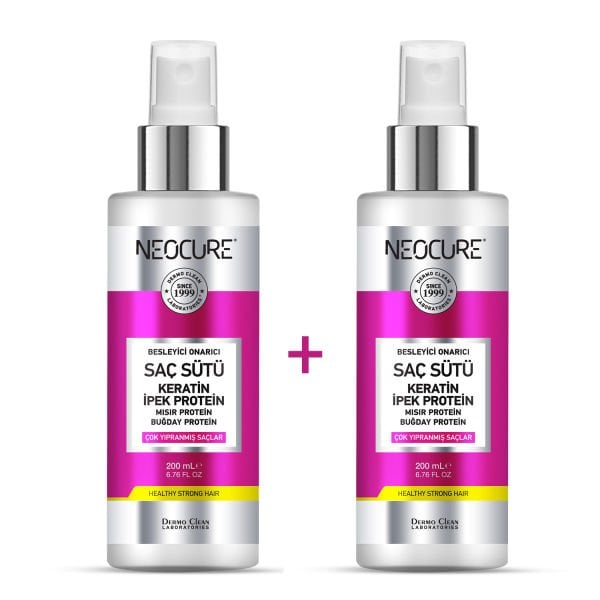 NEOCURE YIPRANMIŞ SAÇLAR İÇİN KERATİN SAÇ SÜTÜ 200 ML - 2'Lİ SET
