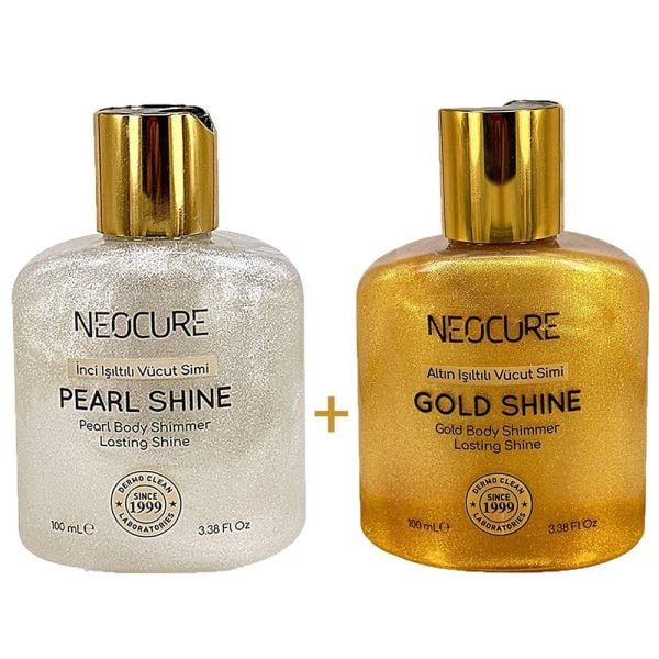 NEOCURE İNCİ VE ALTIN IŞILTILI VÜCUT SİMİ BAKIM YAĞI 100 ML - 2'Lİ SET