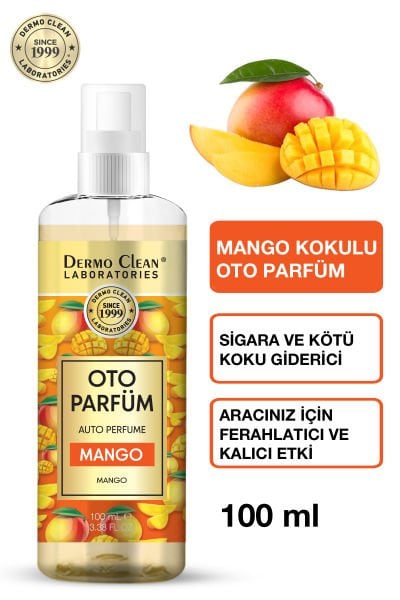DERMO CLEAN DOĞAL MEYVE ÖZLÜ MANGO KOKULU OTO PARFÜM 100 ML