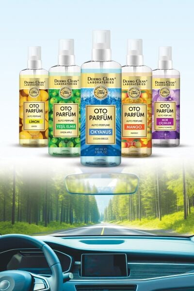 DERMO CLEAN DOĞAL MEYVE ÖZLÜ LİMON KOKULU OTO PARFÜM 100 ML