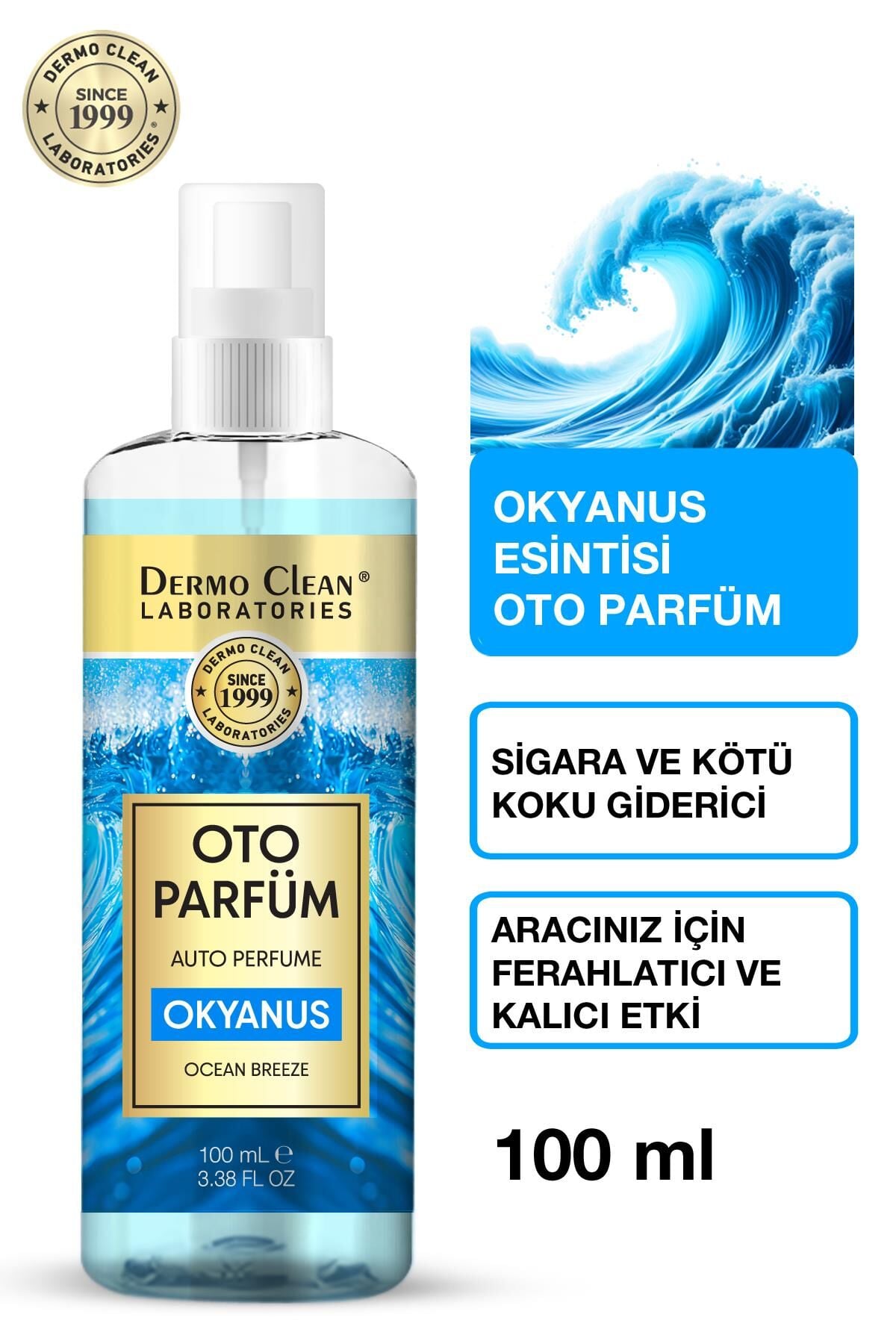 DERMO CLEAN OTO PARFÜM OKYANUS ESİNTİSİ 100 ML