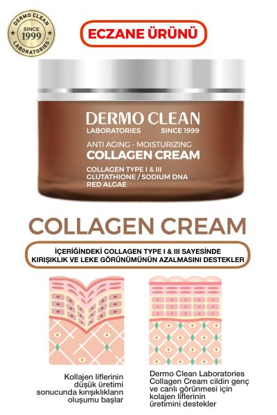 DERMO CLEAN ANTI AGING YAŞLANMA KARŞITI COLLAGEN SERUM VE COLLAGEN CREAM SETİ