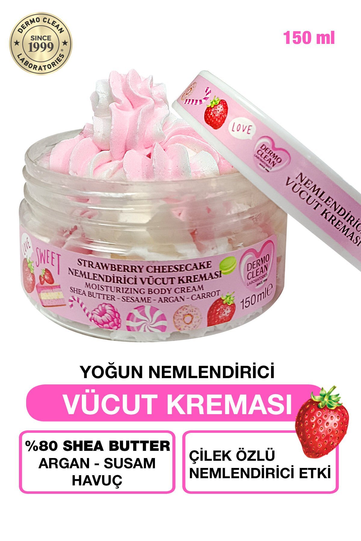 OSMO YOĞUN NEMLENDİRİCİ ETKİLİ ÇİLEK ÖZLÜ VÜCUT KREMASI 150 ML