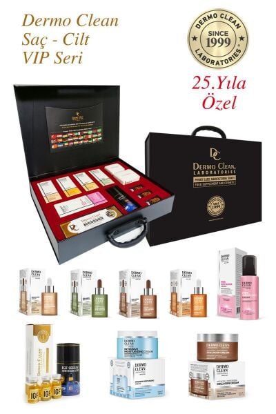 DERMO CLEAN 25. YILA ÖZEL SAÇ VE CİLT BAKIM VIP SERİ