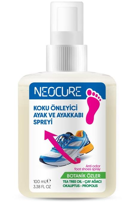 NEOCURE TEA TREE ÖZLÜ KOKU ÖNLEYİCİ AYAK VE AYAKKABI SPREYİ 100 ML
