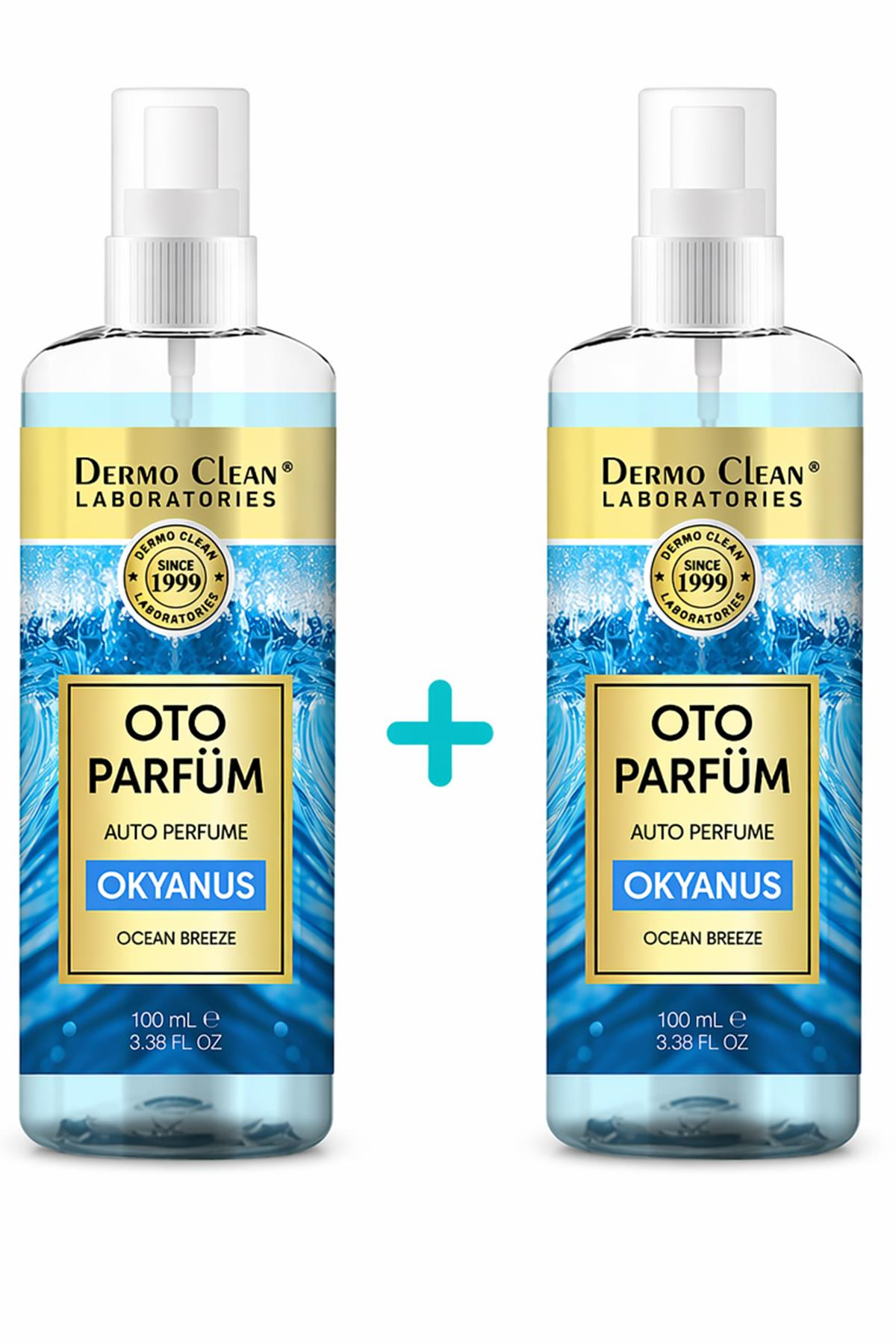 DERMO CLEAN OTO PARFÜM OKYANUS ESİNTİSİ 100 ML - 2'Lİ SET