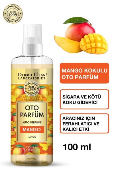 DERMO CLEAN DOĞAL MEYVE ÖZLÜ MANGO KOKULU OTO PARFÜM 100 ML - 2'Lİ SET