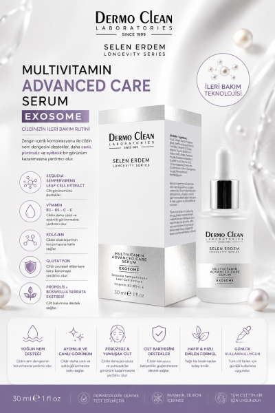 SELEN ERDEM EXOSOME MULTIVITAMIN ADVANCED CARE CİLT BAKIM SERUMU 30 ML