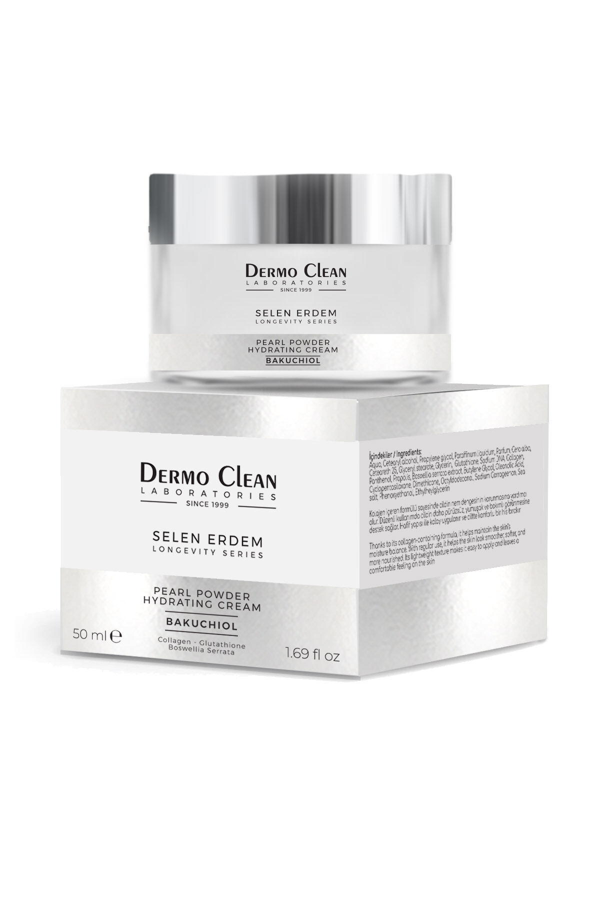 SELEN ERDEM PEARL POWDER HYDRATING BAKUCHIOL YOĞUN NEMLENDİRİCİ CİLT BAKIM KREMİ 50 ML