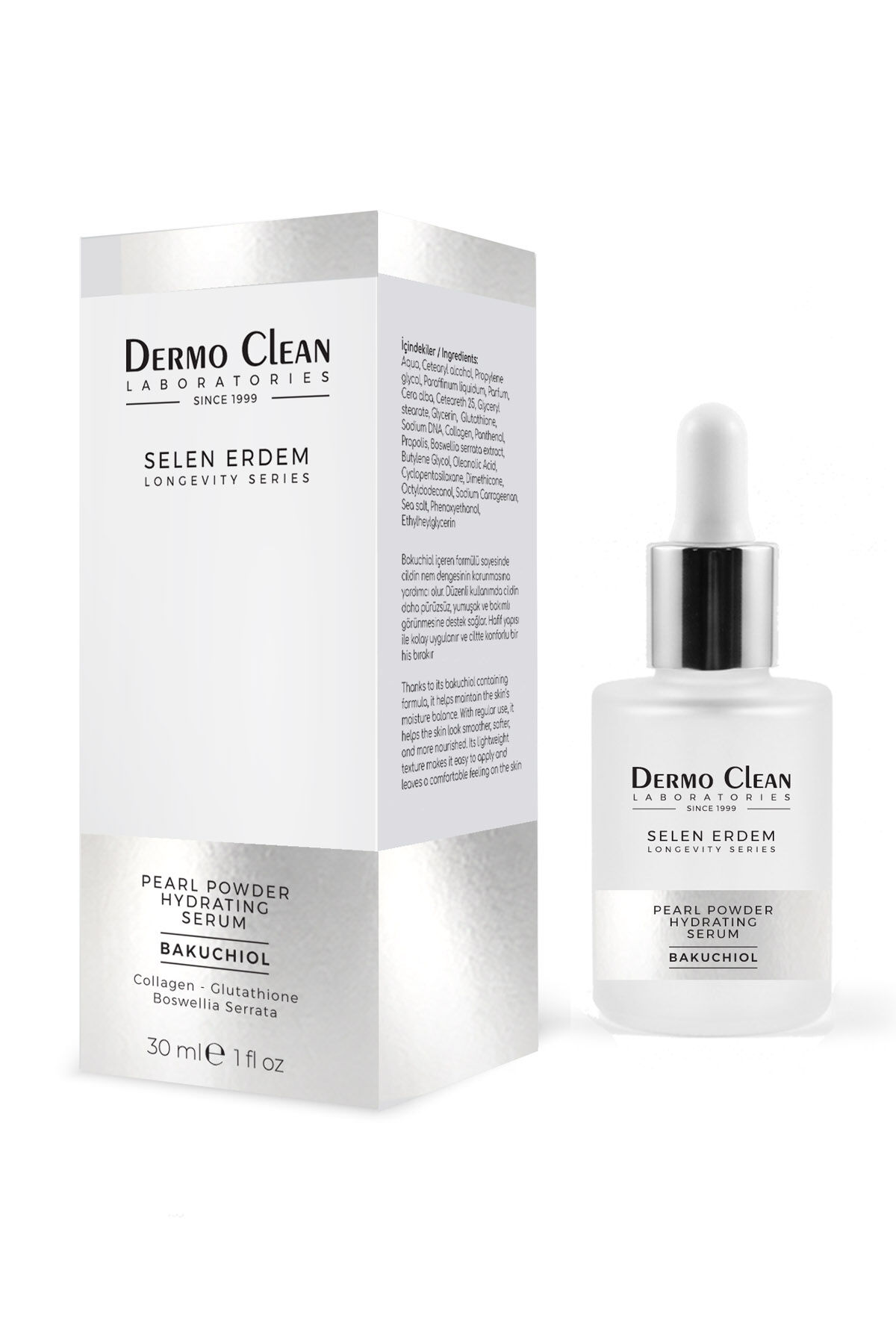 SELEN ERDEM PEARL POWDER HYDRATING BAKUCHIOL YOĞUN NEMLENDİRİCİ CİLT BAKIM SERUMU 30 ML