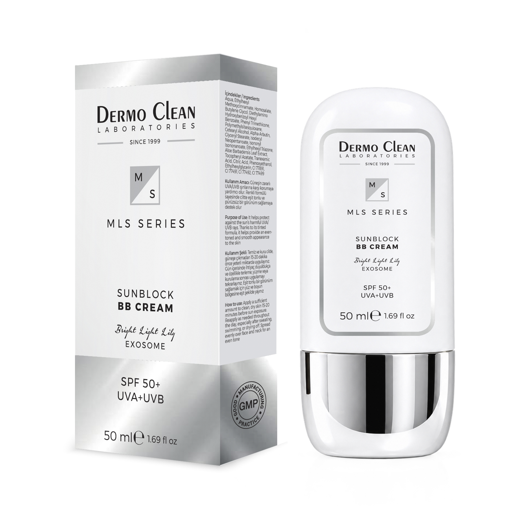BB KREM KAPATICI ÖZELLİKLİ SPF 50+ MLS EKSOZOM İÇEREN GÜNEŞ KORUYUCU 50 ML