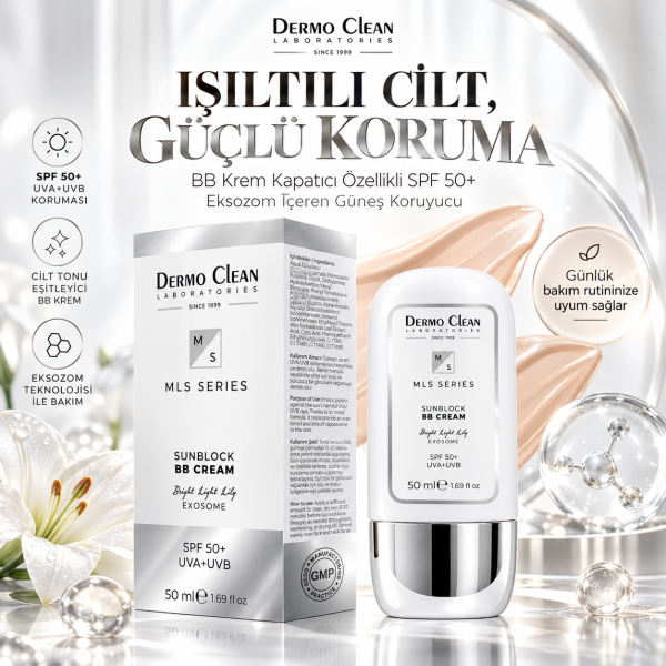 BB KREM KAPATICI ÖZELLİKLİ SPF 50+ MLS EKSOZOM İÇEREN GÜNEŞ KORUYUCU 50 ML