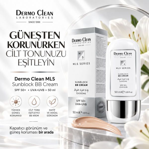 BB KREM KAPATICI ÖZELLİKLİ SPF 50+ MLS EKSOZOM İÇEREN GÜNEŞ KORUYUCU 50 ML